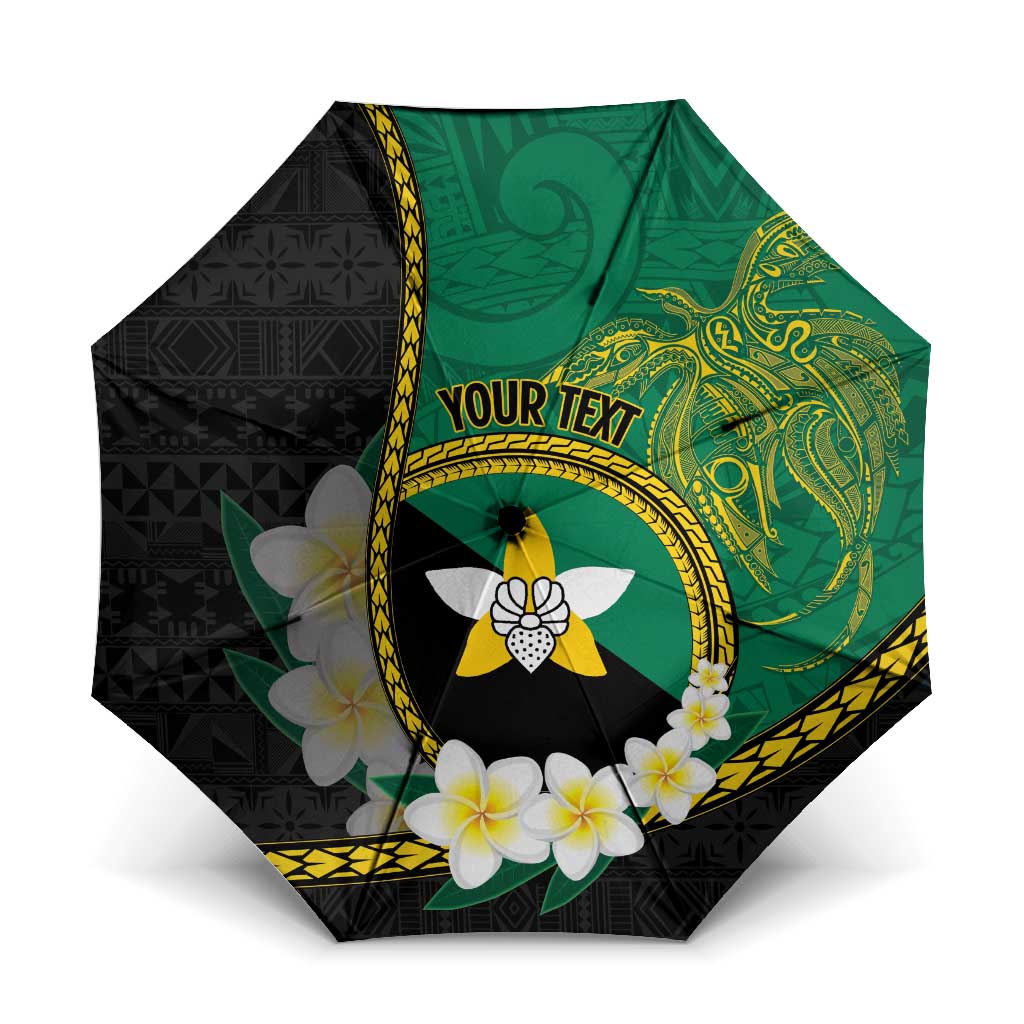 Personalised PNG Enga Provins Umbrella Papua New Guinea Plumeria Melanesian Pattern - Aussie Hoodie