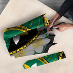 Personalised PNG Enga Provins Umbrella Papua New Guinea Plumeria Melanesian Pattern - Aussie Hoodie