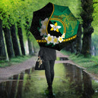Personalised PNG Enga Provins Umbrella Papua New Guinea Plumeria Melanesian Pattern - Aussie Hoodie