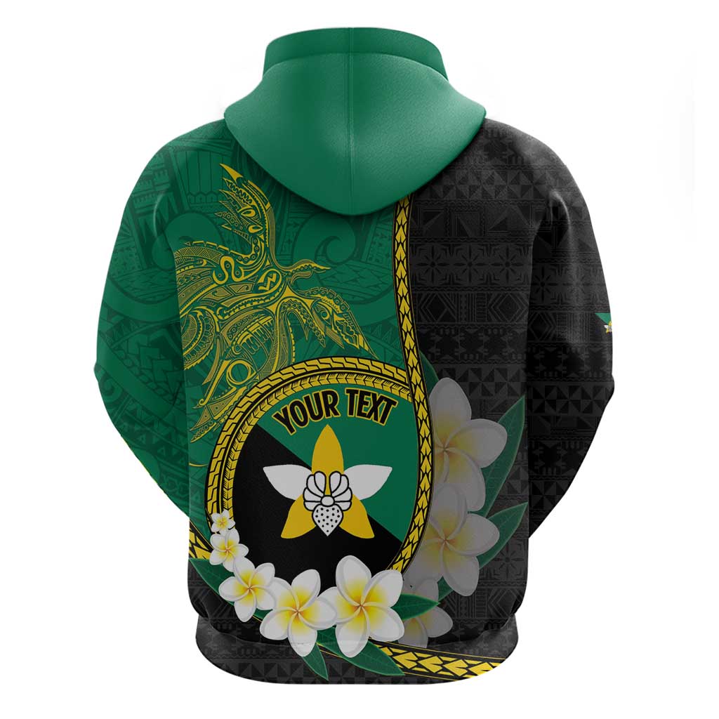 Personalised PNG Enga Provins Zip Hoodie Papua New Guinea Plumeria Melanesian Pattern - Aussie Hoodie