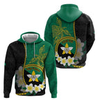 Personalised PNG Enga Provins Zip Hoodie Papua New Guinea Plumeria Melanesian Pattern - Aussie Hoodie