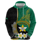 Personalised PNG Enga Provins Zip Hoodie Papua New Guinea Plumeria Melanesian Pattern - Aussie Hoodie