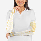 Gold White New Zealand Manta Ray Arm Sleeves Aotearoa Maori Haehae - Aussie Hoodie
