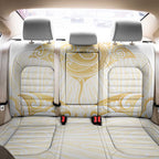 Gold White New Zealand Manta Ray Back Car Seat Cover Aotearoa Maori Haehae - Aussie Hoodie