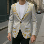 Gold White New Zealand Manta Ray Blazer Aotearoa Maori Haehae - Aussie Hoodie