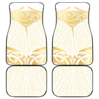 Gold White New Zealand Manta Ray Car Mats Aotearoa Maori Haehae - Aussie Hoodie