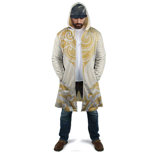 Gold White New Zealand Manta Ray Cloak Aotearoa Maori Haehae - Aussie Hoodie