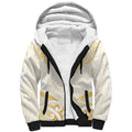 Gold White New Zealand Manta Ray Sherpa Hoodie Aotearoa Maori Haehae - Aussie Hoodie