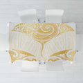 Gold White New Zealand Manta Ray Tablecloth Aotearoa Maori Haehae - Aussie Hoodie