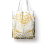 Gold White New Zealand Manta Ray Tote Bag Aotearoa Maori Haehae - Aussie Hoodie