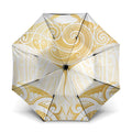 Gold White New Zealand Manta Ray Umbrella Aotearoa Maori Haehae - Aussie Hoodie