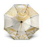 Gold White New Zealand Manta Ray Umbrella Aotearoa Maori Haehae - Aussie Hoodie