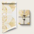 Gold White New Zealand Manta Ray Wrapping Paper Aotearoa Maori Haehae - Aussie Hoodie