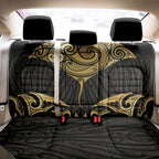 Gold Black New Zealand Manta Ray Back Car Seat Cover Aotearoa Maori Haehae - Aussie Hoodie
