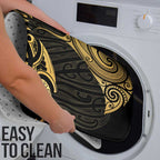 Gold Black New Zealand Manta Ray Bathroom Set Aotearoa Maori Haehae - Aussie Hoodie