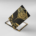 Gold Black New Zealand Manta Ray Canvas Wall Art Aotearoa Maori Haehae - Aussie Hoodie