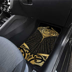 Gold Black New Zealand Manta Ray Car Mats Aotearoa Maori Haehae - Aussie Hoodie