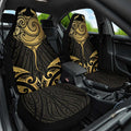 Gold Black New Zealand Manta Ray Car Seat Cover Aotearoa Maori Haehae - Aussie Hoodie