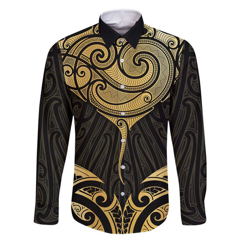 Gold Black New Zealand Manta Ray Family Matching Summer Maxi Dress and Hawaiian Shirt Aotearoa Maori Haehae - Aussie Hoodie