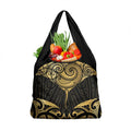 Gold Black New Zealand Manta Ray Grocery Bag Aotearoa Maori Haehae - Aussie Hoodie