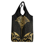 Gold Black New Zealand Manta Ray Grocery Bag Aotearoa Maori Haehae - Aussie Hoodie