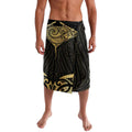 Gold Black New Zealand Manta Ray Lavalava Aotearoa Maori Haehae - Aussie Hoodie