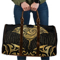 Gold Black New Zealand Manta Ray Travel Bag Aotearoa Maori Haehae - Aussie Hoodie