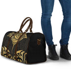 Gold Black New Zealand Manta Ray Travel Bag Aotearoa Maori Haehae - Aussie Hoodie