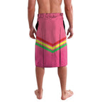 Personalised Panthers Rugby 2024 Lavalava Mascot With Trophy Go Champions Aboriginal Art - Pink