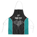 Custom New Zealand Stingray Oztag Apron Tag Rugby Maori Pattern Black Version