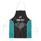 Custom New Zealand Stingray Oztag Apron Tag Rugby Maori Pattern Black Version