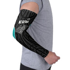 Custom New Zealand Stingray Oztag Arm Sleeves Tag Rugby Maori Pattern Black Version
