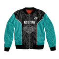 Custom New Zealand Stingray Oztag Bomber Jacket Tag Rugby Maori Pattern Black Version