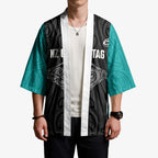 Custom New Zealand Stingray Oztag Kimono Tag Rugby Maori Pattern Black Version