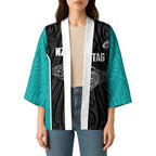 Custom New Zealand Stingray Oztag Kimono Tag Rugby Maori Pattern Black Version