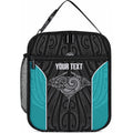 Custom New Zealand Stingray Oztag Lunch Bag Tag Rugby Maori Pattern Black Version