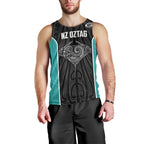 Custom New Zealand Stingray Oztag Men Tank Top Tag Rugby Maori Pattern Black Version