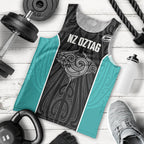 Custom New Zealand Stingray Oztag Men Tank Top Tag Rugby Maori Pattern Black Version