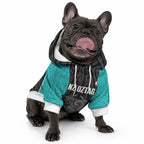 Custom New Zealand Stingray Oztag Pet Hoodie Tag Rugby Maori Pattern Black Version