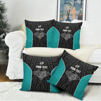 Custom New Zealand Stingray Oztag Pillow Cover Tag Rugby Maori Pattern Black Version