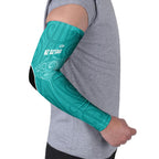 Custom New Zealand Stingray Oztag Arm Sleeves Tag Rugby Maori Pattern Teal Version