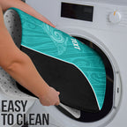 Custom New Zealand Stingray Oztag Bathroom Set Tag Rugby Maori Pattern Teal Version