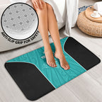 Custom New Zealand Stingray Oztag Bathroom Set Tag Rugby Maori Pattern Teal Version