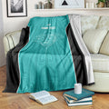 Custom New Zealand Stingray Oztag Blanket Tag Rugby Maori Pattern Teal Version