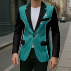 Custom New Zealand Stingray Oztag Blazer Tag Rugby Maori Pattern Teal Version