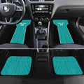 Custom New Zealand Stingray Oztag Car Mats Tag Rugby Maori Pattern Teal Version
