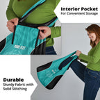 Custom New Zealand Stingray Oztag Grocery Bag Tag Rugby Maori Pattern Teal Version