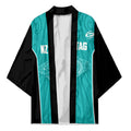 Custom New Zealand Stingray Oztag Kimono Tag Rugby Maori Pattern Teal Version
