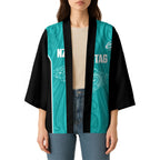 Custom New Zealand Stingray Oztag Kimono Tag Rugby Maori Pattern Teal Version
