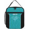 Custom New Zealand Stingray Oztag Lunch Bag Tag Rugby Maori Pattern Teal Version